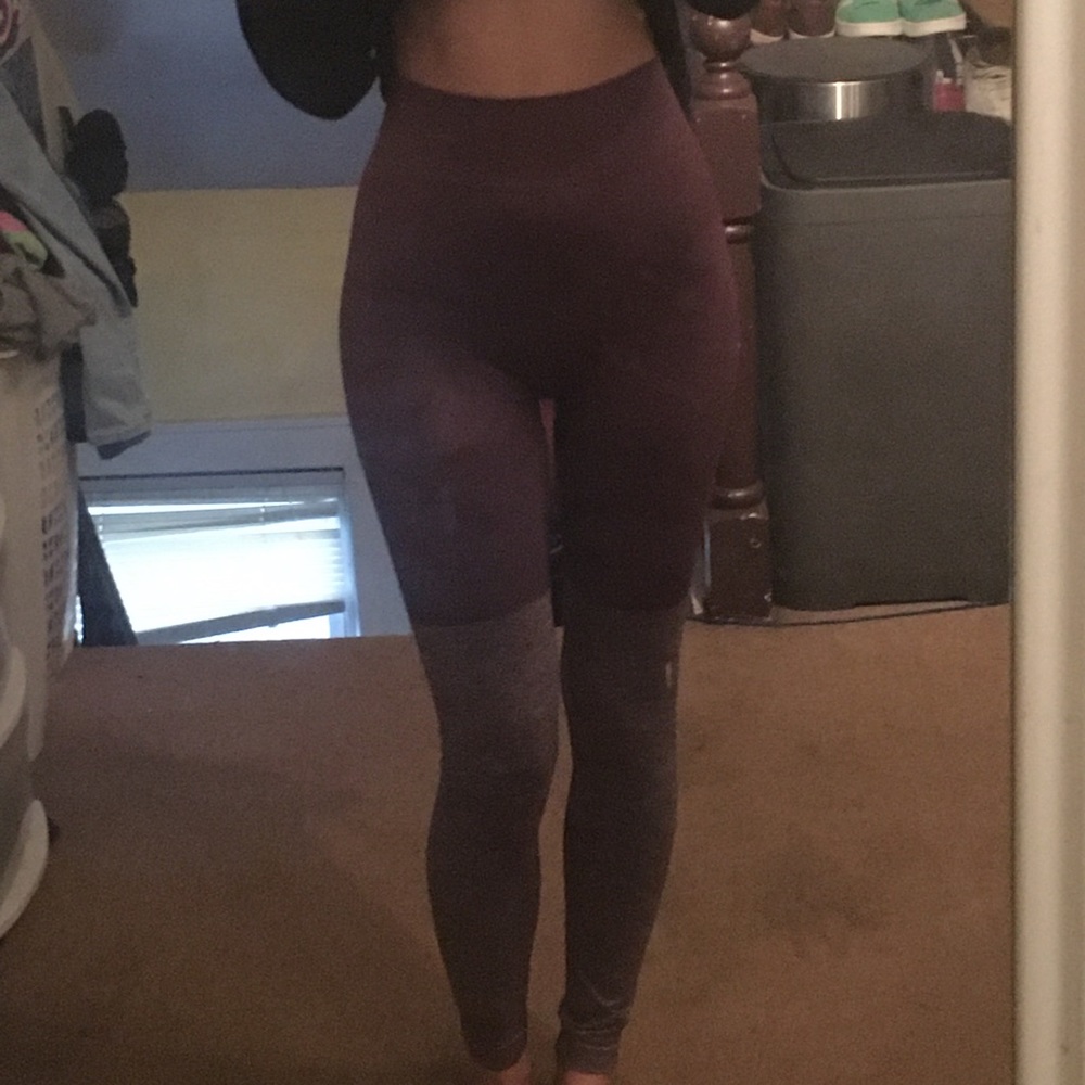 Gymshark two tone seamless legging in Purple wash